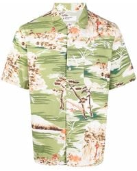 Universal Works - Graphic-Print Short-Sleeve Shirt - Lyst
