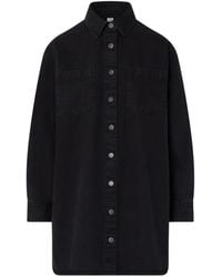 Liu Jo - Short Denim Dress With Embroidery - Lyst
