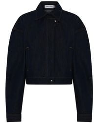 Anna Quan - Fontana Contrast-Stitch Denim Jacket - Lyst