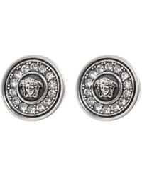 Versace - Boucles D'Oreilles Serties De Cristaux - Lyst