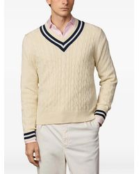 Hackett - Cable-Knit Cricket Sweater - Lyst
