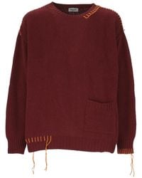 AMISH - Jersey Con Ribete Sobrehilado Y Bolsillo De Parche - Lyst