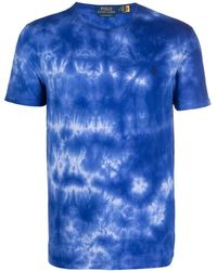 Polo Ralph Lauren - T-shirt Met Tie-dye Print - Lyst
