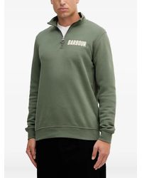Barbour - Half-Zip Logo-Print Sweatshirt - Lyst