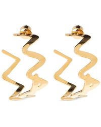 Marni - Orecchini A Cerchio Con Logo - Lyst