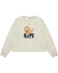 Aape By A Bathing Ape - Graphic-Print Long-Sleeve T-Shirt - Lyst