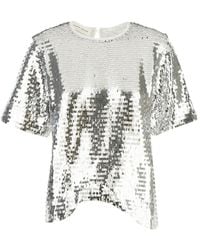 Niccolò Pasqualetti - Sequin-Embellished Asymmetric Top - Lyst