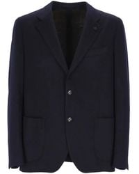 Lardini - Flower-Patch Single-Breasted Blazer - Lyst