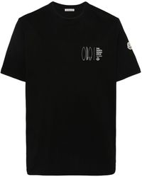 Moncler - T-shirt Met Print - Lyst
