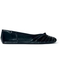 Abra - Strappy Open-Toe Ballet Flats - Lyst