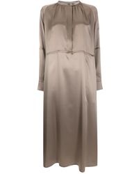 Gloria Coelho - ロングスリーブ シルクドレス - Lyst