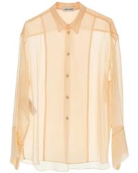 Alberta Ferretti - Semi-Sheer Shirt - Lyst