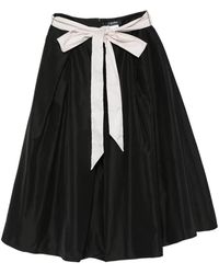 Max Mara - Bow-Detail Pleated Skirt - Lyst
