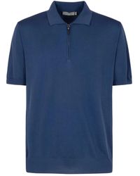 Canali - Poloshirt Mit Reißverschluss - Lyst