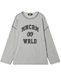 Mini Cream - Graphic-Print Cotton Top - Lyst