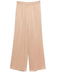 Antonelli - Pantalon Palazzo À Taille Élastiquée - Lyst