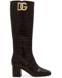 Dolce & Gabbana - Bottes en cuir de veau - Lyst