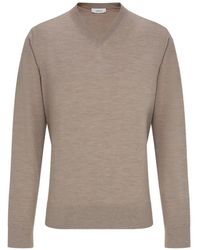 Ferragamo - Knitted V-Neck Sweater - Lyst