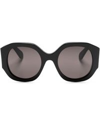 Chloé - Runde Sonnenbrille im Oversized-Look - Lyst