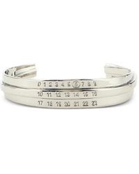 MM6 by Maison Margiela - Numerical-Engraved Cuff Bracelet - Lyst