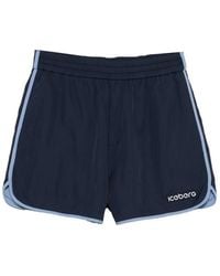 Iceberg - Pantalones Cortos Con Ribete En Contraste - Lyst