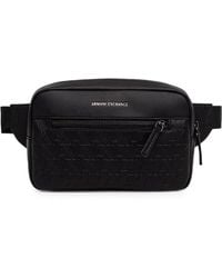 ARMANI EXCHANGE - Logo-Embossed Belt Bag - Lyst
