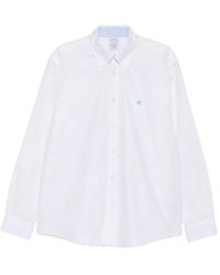 Brooks Brothers - Embroidered-Logo Button-Down Shirt - Lyst