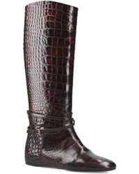 Premiata - Croc-Embossed Buckle Boots - Lyst