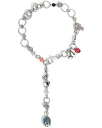 Bimba Y Lola - Necklace Chain Stones And Tulips - Lyst