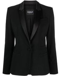 Dondup - Satin-Lapel Single-Breasted Blazer - Lyst