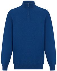 Fedeli - Quarter-Zip Cashmere Sweater - Lyst