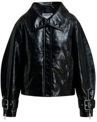 Essentiel Antwerp - Kabuki Croc-Effect Jacket - Lyst