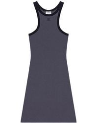 Courreges - Steel Sleeveless Mini Dress - Lyst