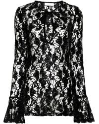 Nina Ricci - Sequinned Sheer-lace Top - Lyst