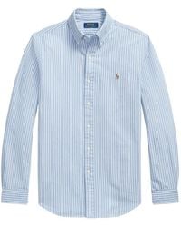 Polo Ralph Lauren - Custom Fit Striped Oxford Shirt - Lyst