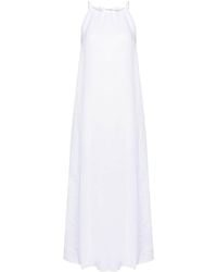 120% Lino - A-line Linen Maxi Dress - Lyst