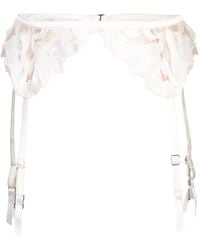 Fleur du Mal - Lily Lace Garter Belt - Lyst