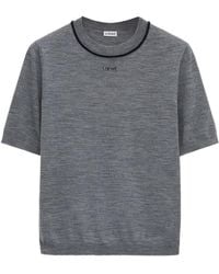 Loewe - Logo-Detail Knitted T-Shirt - Lyst