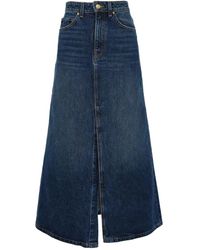 Ulla Johnson - Anais Maxi Denim Skirt - Lyst