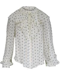 Veronica Beard - Blouse Imprimée À Volants - Lyst