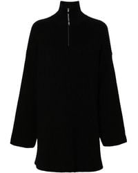Balenciaga - Logo-Appliqué Ribbed Jumper - Lyst