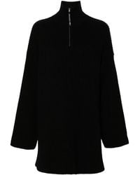 Balenciaga - Logo-Appliqué Ribbed Jumper - Lyst