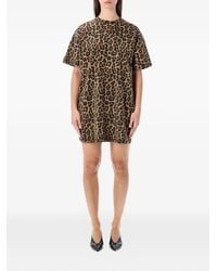 Anine Bing - Beth Mini-Jurk Met Luipaardprint - Lyst