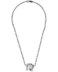 Balenciaga - "Vip"-Plaque Necklace - Lyst