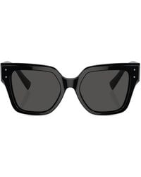 Dolce & Gabbana - Transparent Square-Frame Sunglasses - Lyst