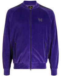 Needles - Zip-Up Velour Track Jacket - Lyst