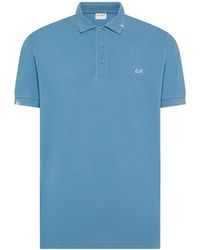 Sun 68 - Distressed-Effect Embroidered Polo Shirt - Lyst