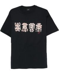 Paul Smith - Screen Robot Print T-Shirt - Lyst