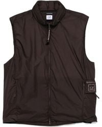 C.P. Company - Lightweight Padded Hooded Ripstop Gilet - Lyst