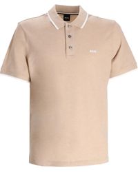 BOSS - Logo-Print Polo Shirt - Lyst